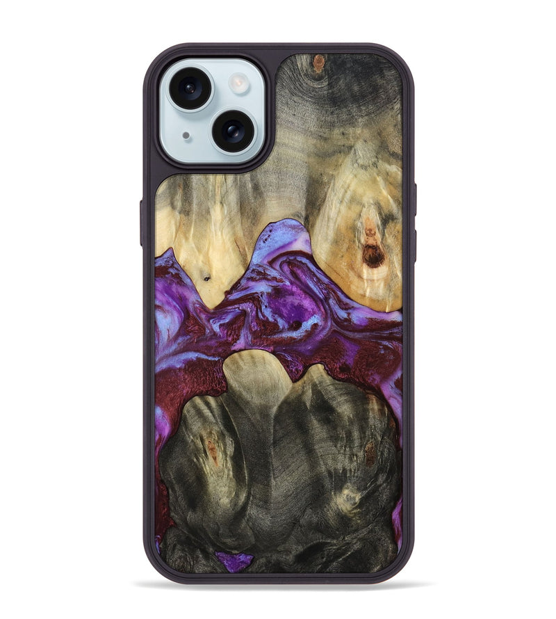 iPhone 15 Plus Wood Phone Case - Jailyn (Purple, 809413)
