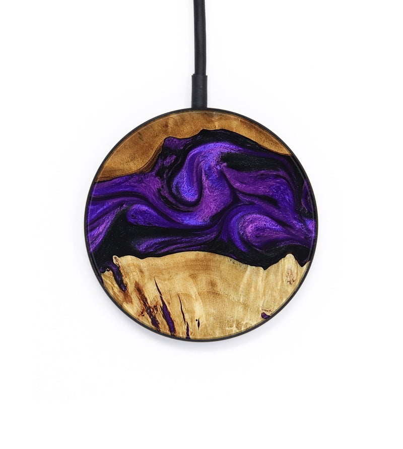 Circle Wood Wireless Charger - Nella (Purple, 809414)