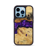iPhone 14 Pro Wood Phone Case - Nella (Purple, 809414)