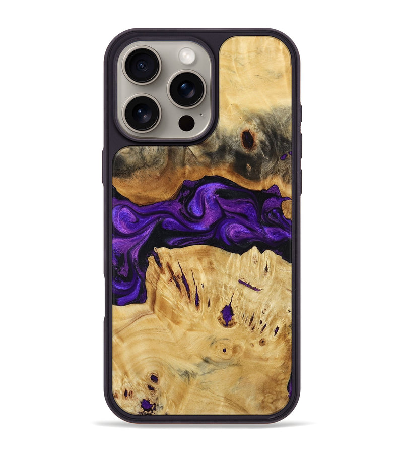 iPhone 16 Pro Max Wood Phone Case - Nella (Purple, 809414)