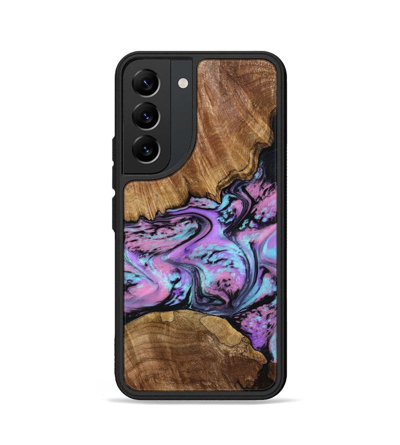 Galaxy S22 Wood Phone Case - Laila (Purple, 809415)