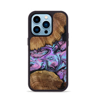 iPhone 14 Pro Wood Phone Case - Laila (Purple, 809415)