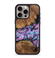 iPhone 15 Pro Max Wood Phone Case - Laila (Purple, 809415)