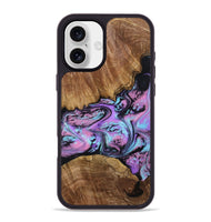 iPhone 16 Plus Wood Phone Case - Laila (Purple, 809415)