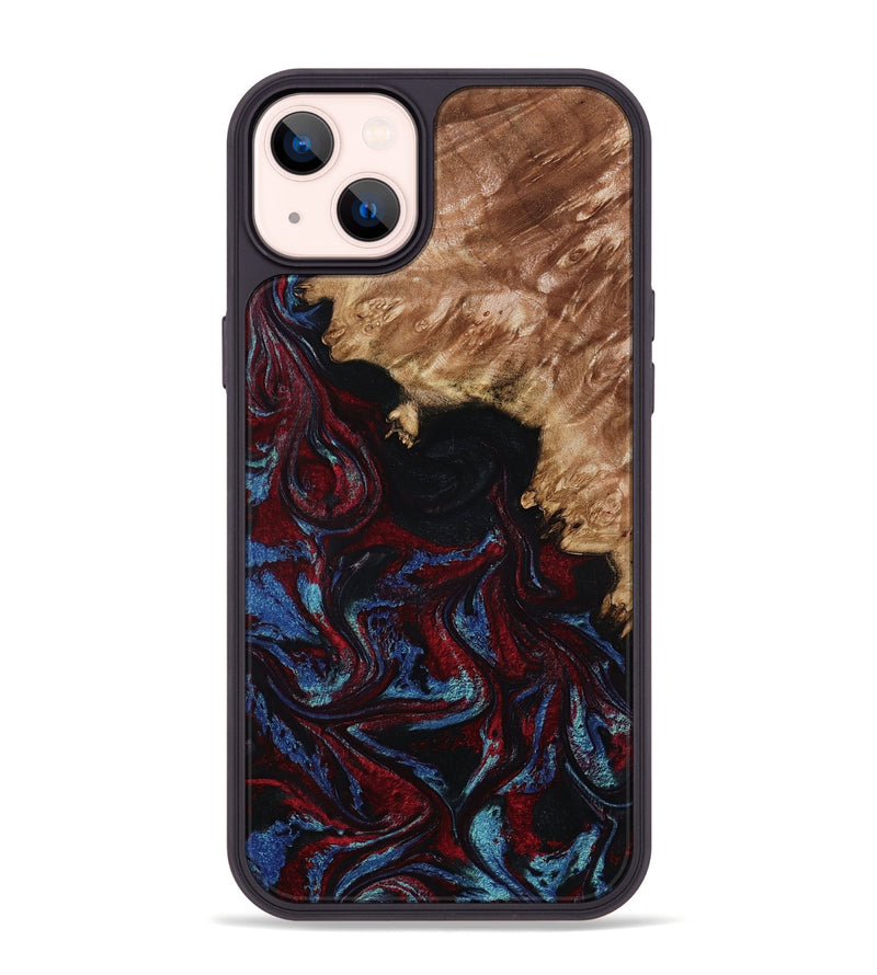 iPhone 14 Plus Wood Phone Case - Ainara (Red, 809416)