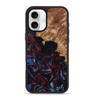 iPhone 16 Plus Wood Phone Case - Ainara (Red, 809416)