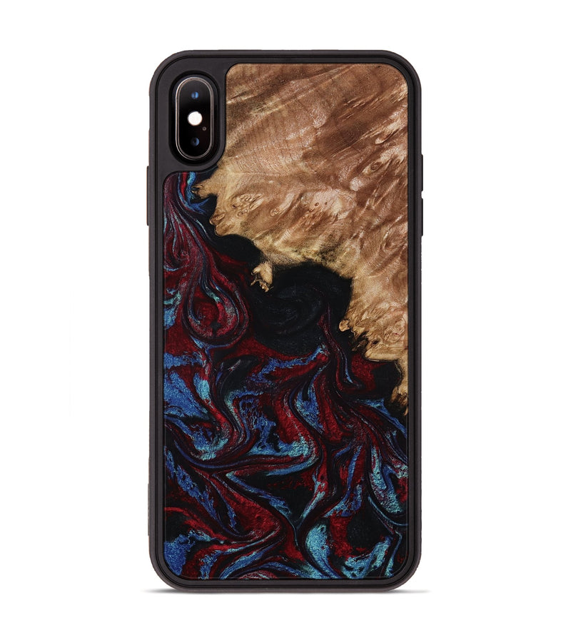 iPhone Xs Max Wood Phone Case - Ainara (Red, 809416)