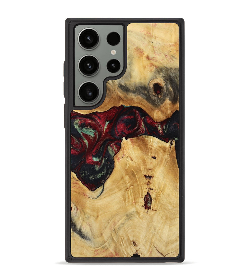 Galaxy S23 Ultra Wood Phone Case - Bert (Red, 809417)
