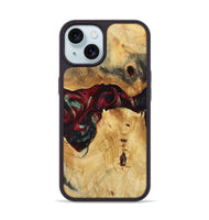 iPhone 15 Wood Phone Case - Bert (Red, 809417)
