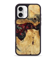 iPhone 16 Plus Wood Phone Case - Bert (Red, 809417)