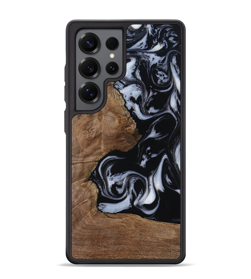 Galaxy S25 Ultra Wood Phone Case - Emilee (Black & White, 809418)