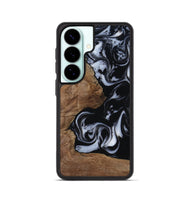 Galaxy S26 Wood Phone Case - Emilee (Black & White, 809418)