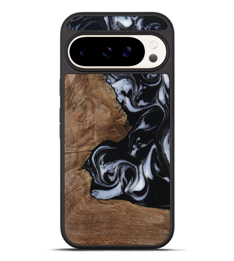 Pixel 9 Pro XL Wood Phone Case - Emilee (Black & White, 809418)