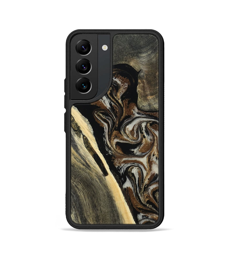 Galaxy S22 Wood Phone Case - Gena (Black & White, 809419)