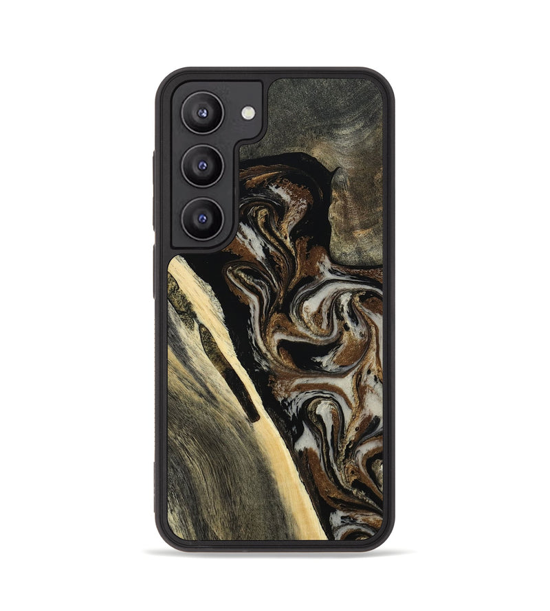 Galaxy S23 Wood Phone Case - Gena (Black & White, 809419)