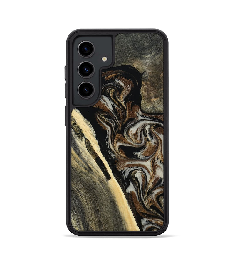Galaxy S24 Wood Phone Case - Gena (Black & White, 809419)