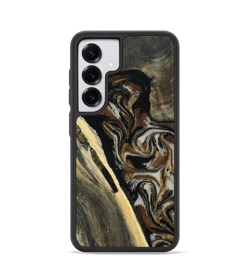 Galaxy S25 Wood Phone Case - Gena (Black & White, 809419)