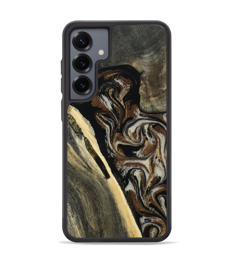 Galaxy S25 Plus Wood Phone Case - Gena (Black & White, 809419)
