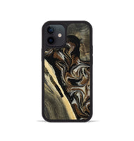 iPhone 12 mini Wood Phone Case - Gena (Black & White, 809419)