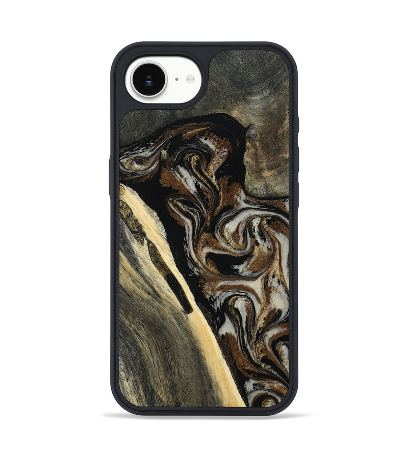 iPhone 16e Wood Phone Case - Gena (Black & White, 809419)