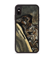 iPhone Xs Max Wood Phone Case - Gena (Black & White, 809419)