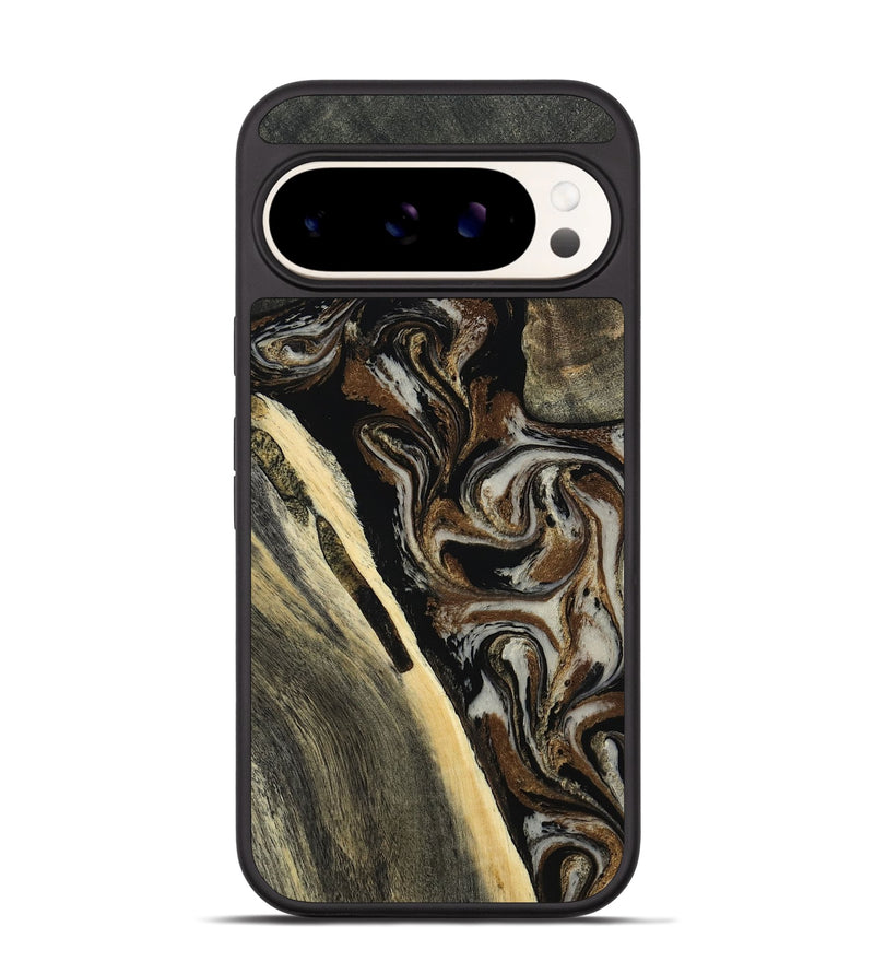Pixel 9 Pro Wood Phone Case - Gena (Black & White, 809419)