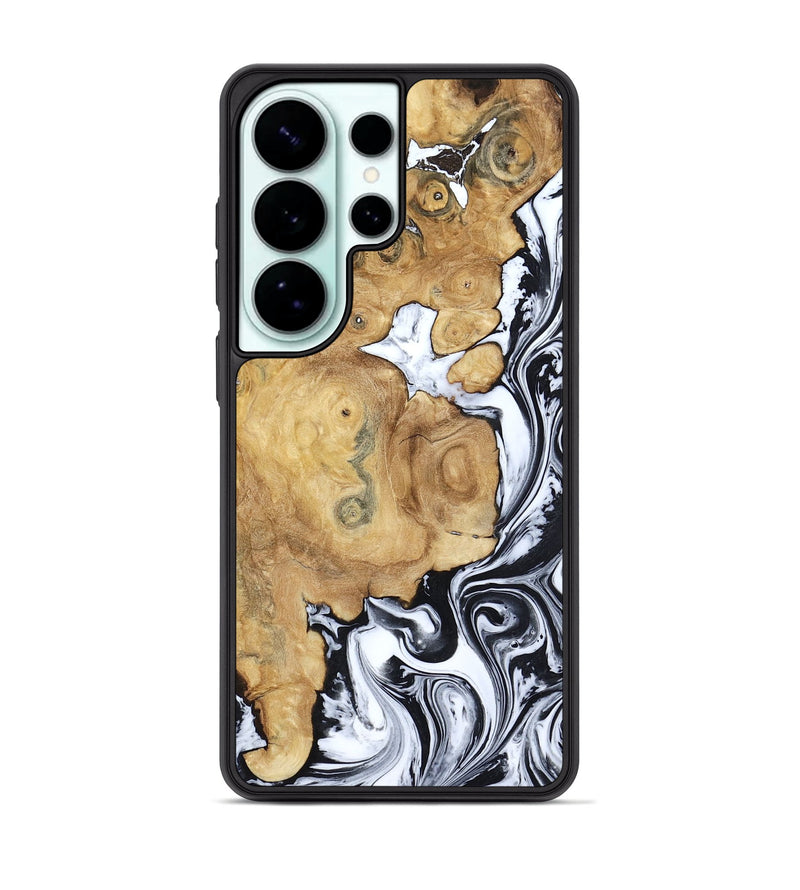 Galaxy S26 Ultra Wood Phone Case - Dalia (Black & White, 809420)