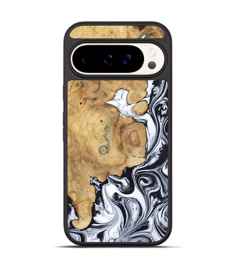 Pixel 9 Wood Phone Case - Dalia (Black & White, 809420)