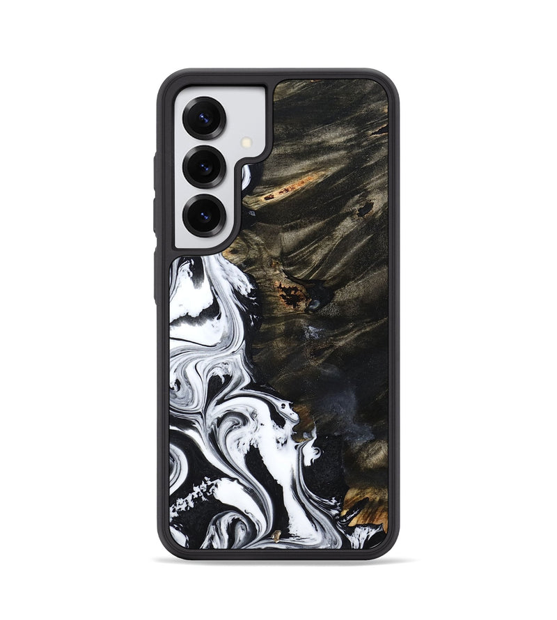 Galaxy S25 Wood Phone Case - Jericho (Black & White, 809421)