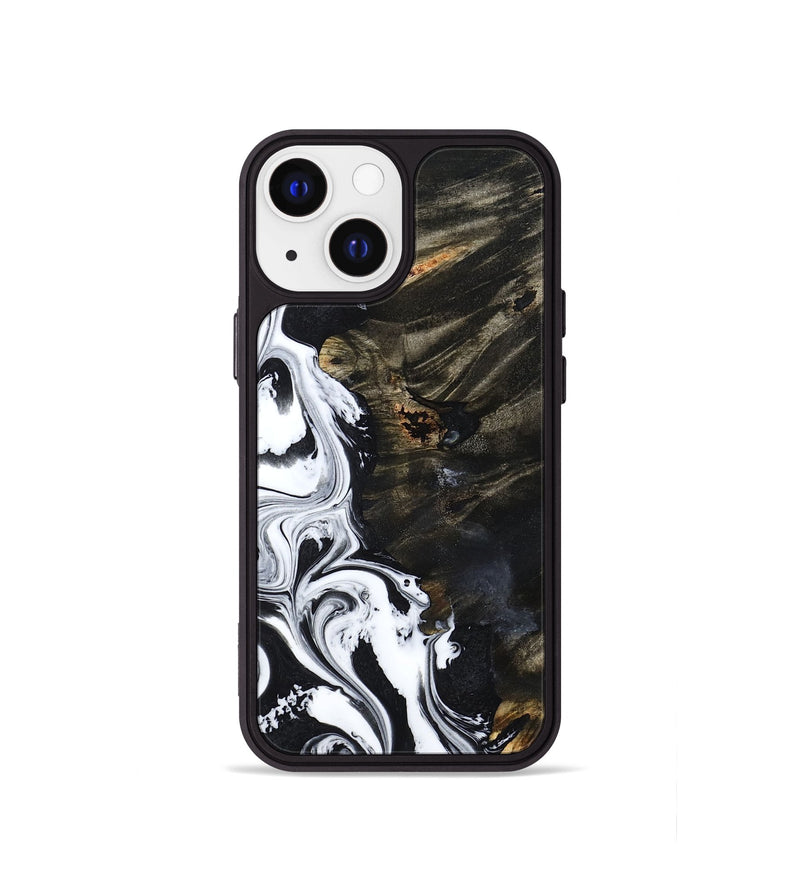 iPhone 13 mini Wood Phone Case - Jericho (Black & White, 809421)