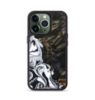 iPhone 13 Pro Wood Phone Case - Jericho (Black & White, 809421)