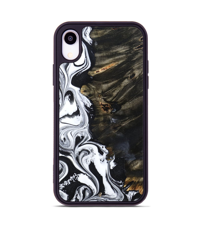 iPhone Xr Wood Phone Case - Jericho (Black & White, 809421)