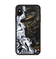 iPhone Xs Max Wood Phone Case - Jericho (Black & White, 809421)