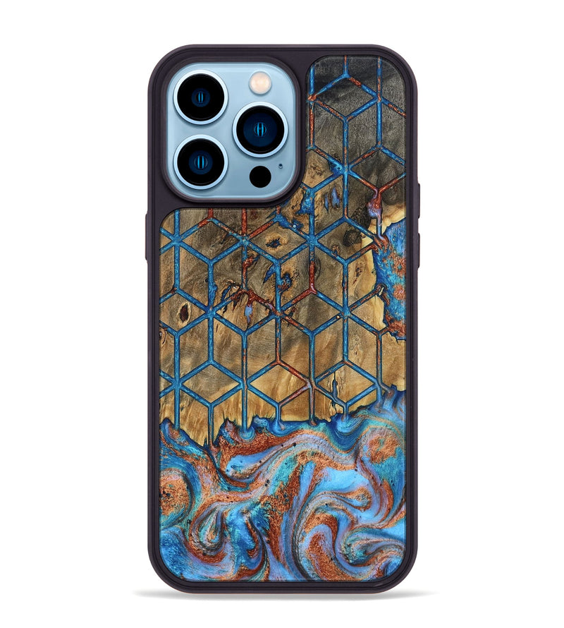 iPhone 14 Pro Max Wood Phone Case - Abigale (Pattern, 809422)