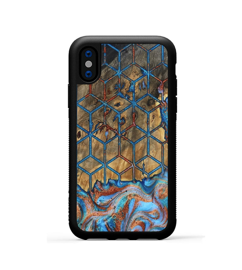 iPhone Xs Wood Phone Case - Abigale (Pattern, 809422)