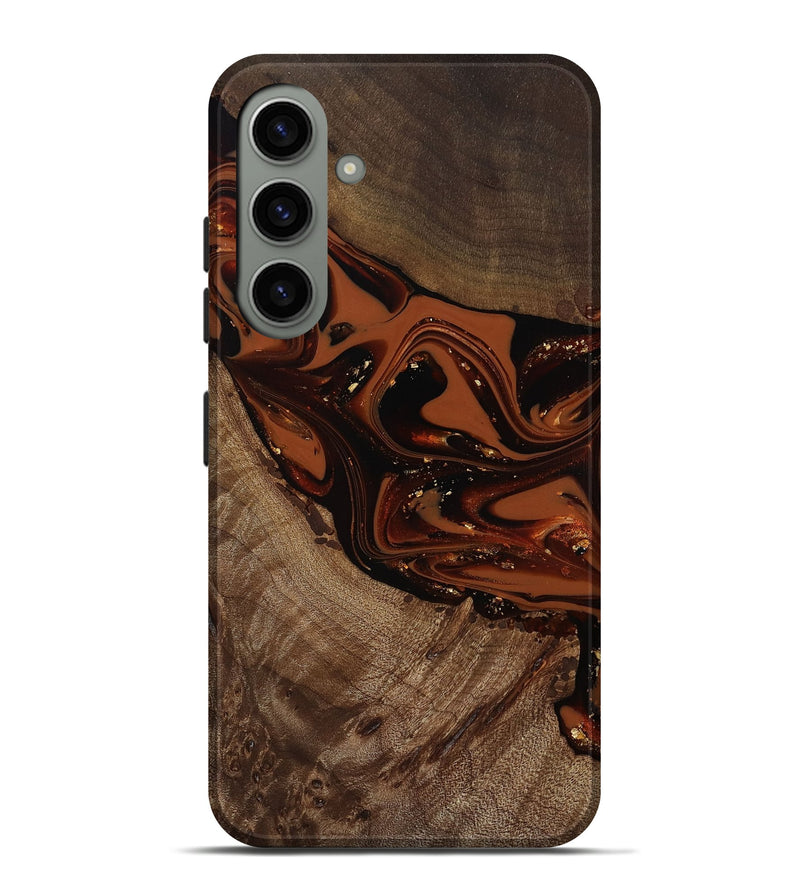 Galaxy S24 Plus Wood Live Edge Phone Case - Mertie (Red, 809434)