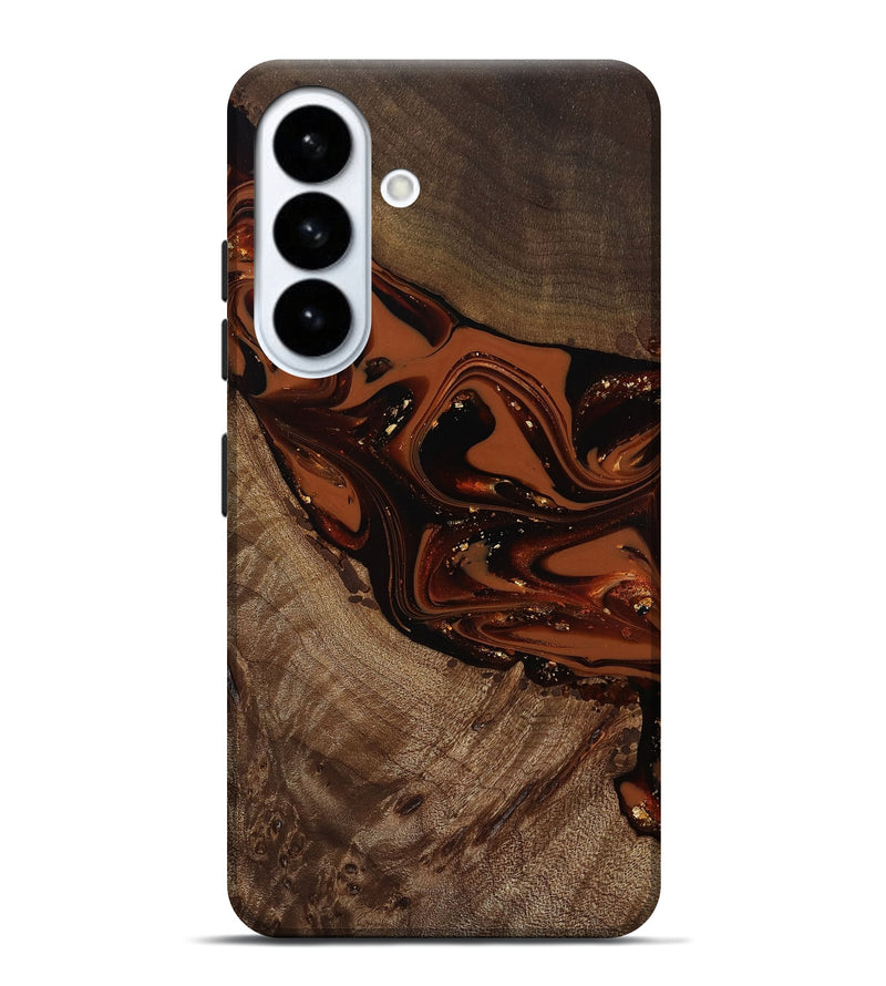 Galaxy S26 Plus Wood Live Edge Phone Case - Mertie (Red, 809434)