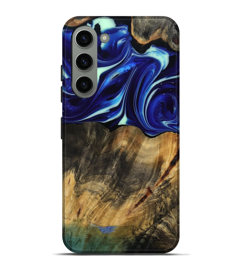 Galaxy S23 Plus Wood Live Edge Phone Case - Vernice (Blue, 809439)