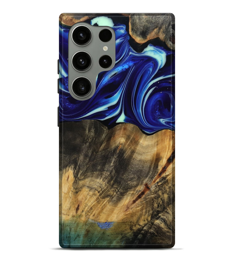 Galaxy S24 Ultra Wood Live Edge Phone Case - Vernice (Blue, 809439)