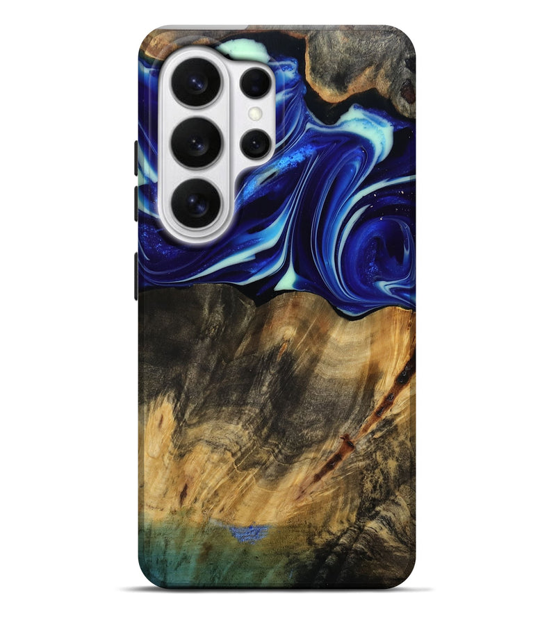 Galaxy S26 Ultra Wood Live Edge Phone Case - Vernice (Blue, 809439)