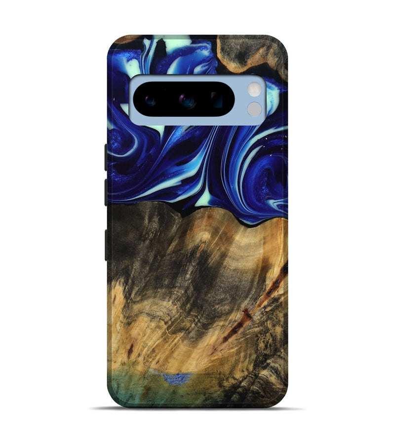 Pixel 8 Pro Wood Live Edge Phone Case - Vernice (Blue, 809439)