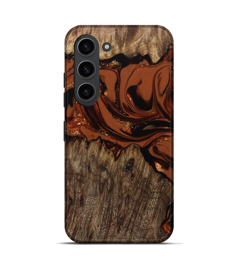 Galaxy S23 Wood Live Edge Phone Case - Jaycee (Red, 809441)