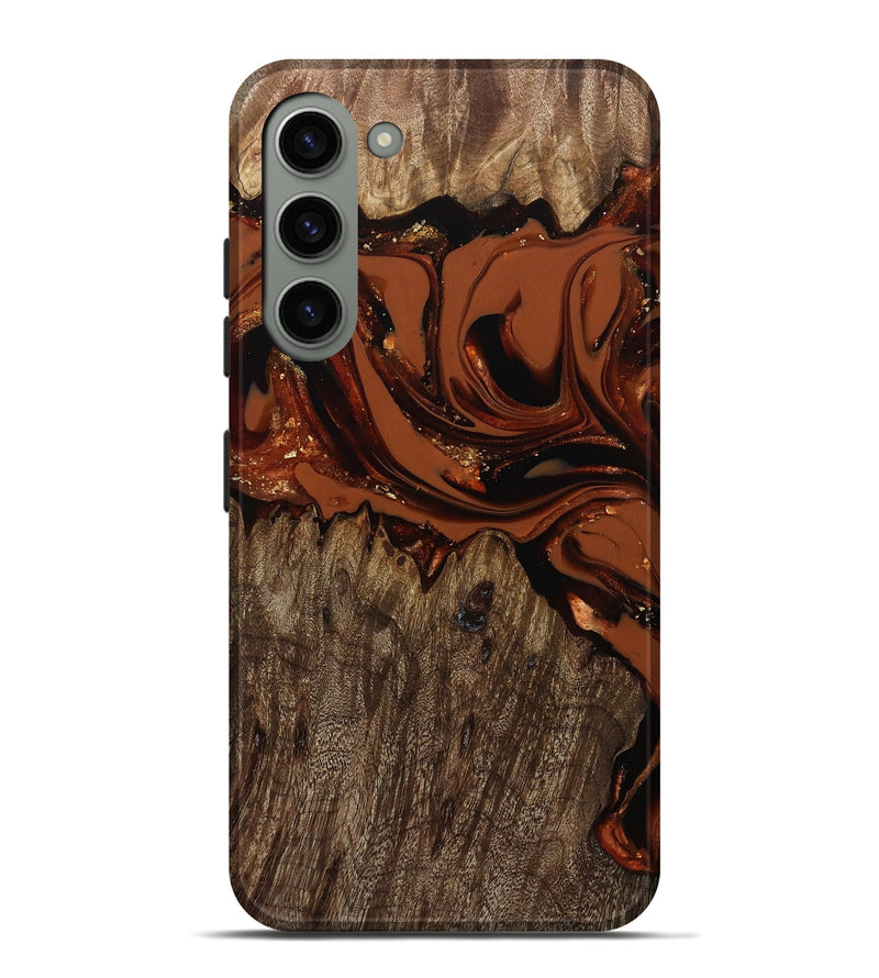 Galaxy S23 Plus Wood Live Edge Phone Case - Jaycee (Red, 809441)