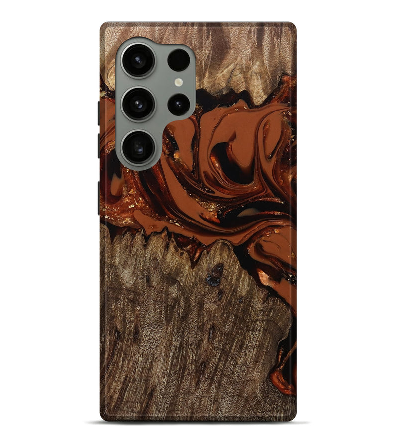 Galaxy S24 Ultra Wood Live Edge Phone Case - Jaycee (Red, 809441)