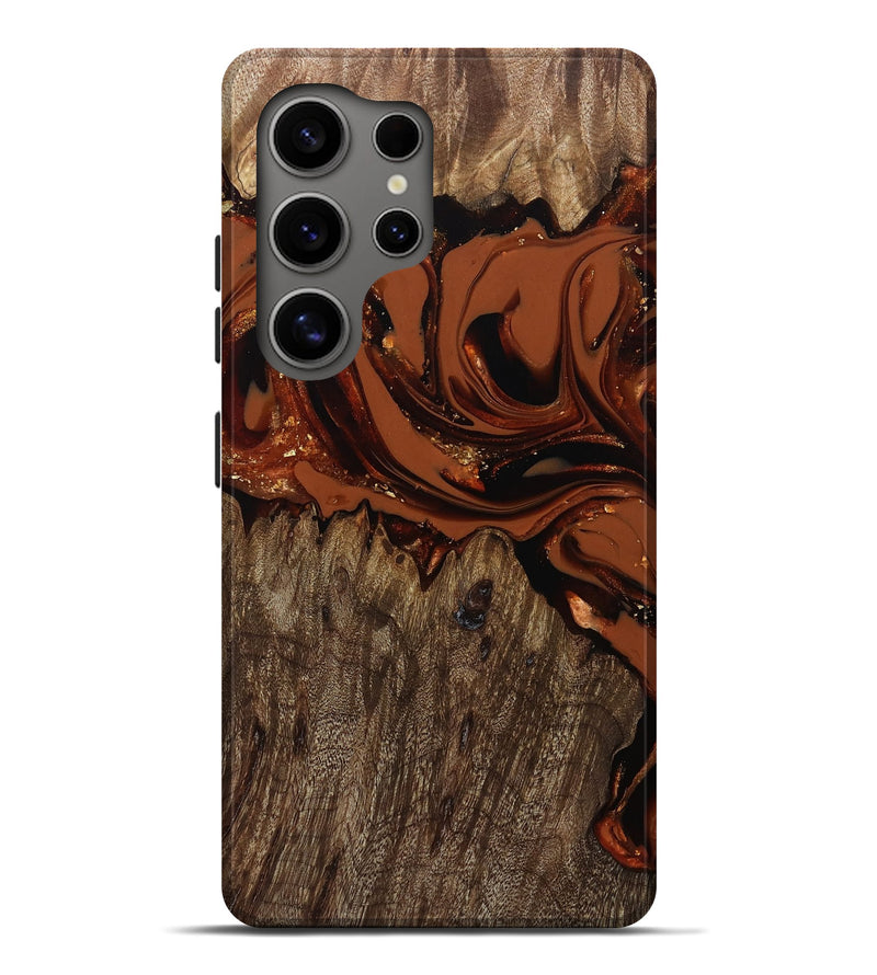 Galaxy S25 Ultra Wood Live Edge Phone Case - Jaycee (Red, 809441)