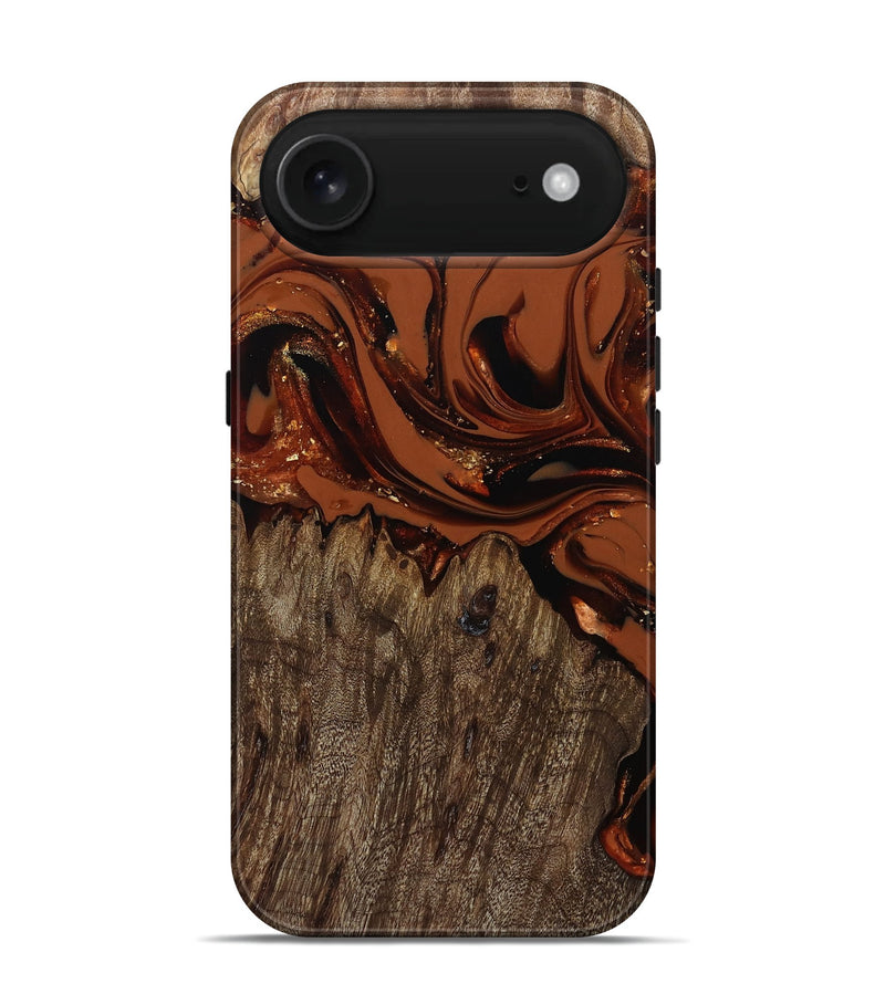 iPhone 17 Air Wood Live Edge Phone Case - Jaycee (Red, 809441)