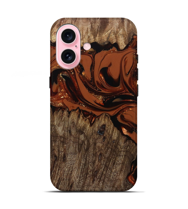 iPhone 17 Wood Live Edge Phone Case - Jaycee (Red, 809441)