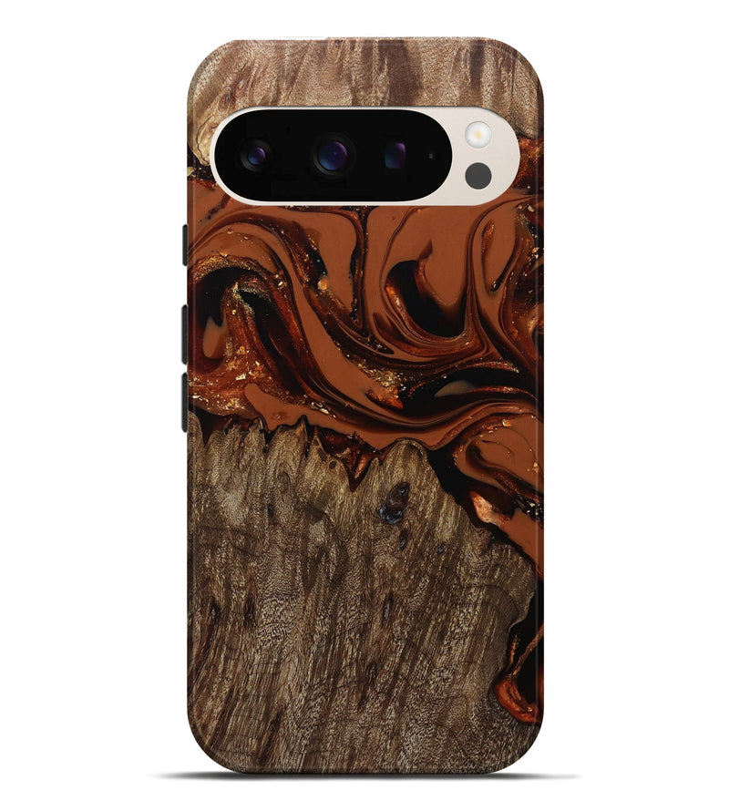 Pixel 10 Pro XL Wood Live Edge Phone Case - Jaycee (Red, 809441)