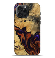 iPhone 16 Pro Max Wood Live Edge Phone Case - Letitia (Red, 809442)