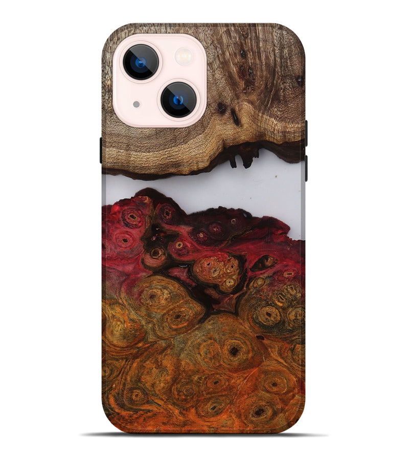 iPhone 14 Plus Wood Live Edge Phone Case - Kyra (Clear, 809444)